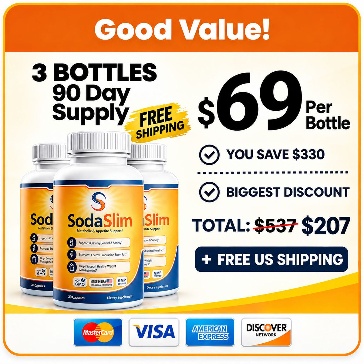 SodaSlim 3 BOTTLES